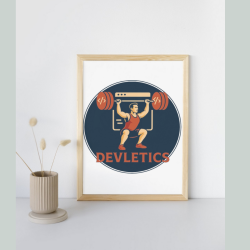 Framed poster
